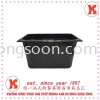 Black PC Food Pan PC Black Food Pan Charfing Dish / Buffet Set Restaurant & Hotel Kitchen Supply