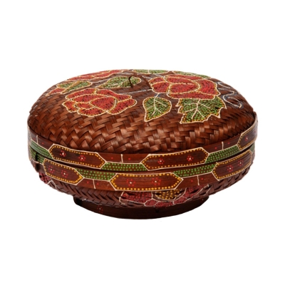 Bamboo Box (Set) - Brown Round