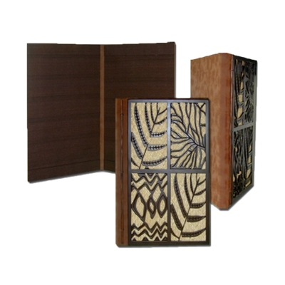 Menu Folder - Wood Cut Leaf (MOQ 12 pcs)