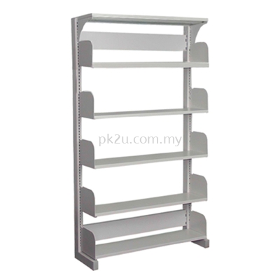 SSLS-5L-OP-G1- Single Sided Library Shelving (5 Shelves)