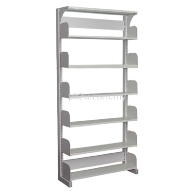 SSLS-6L-OP-A1 - Single Sided Library Shelving (6 Shelves)