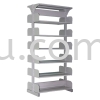 DSLS-6L-OP-A1 - Double Sided Library Shelving -12 Shelves Library Shelving Library Shelving / Library Equipment Steel Furniture