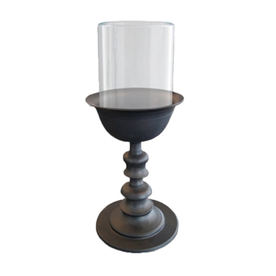 Candle Holder - Seririt Brass w. Glass