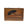 Signage - Remove Shoes Signage Accessories Spa Supply