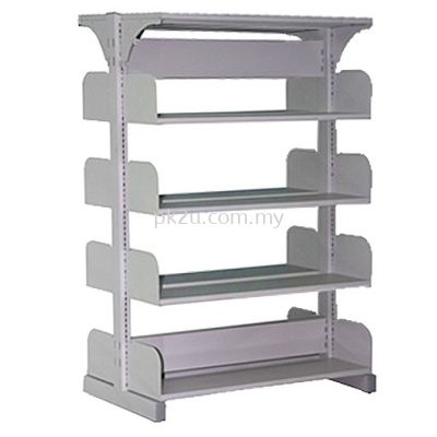 DSLS-4L-OP-A1 - Double Sided Library Shelving (8 Shelves)