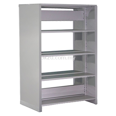 DSLS-4L-SP-A1 - Double Sided Library Shelving (8 Shelves)