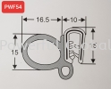 Car Door Seal PWF54 EPDM Rubber EPDM /NBR Nitrile /Neoprene Rubber Extrusion