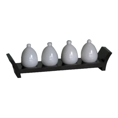 Tray Ceramic w. Oil Display (Set)