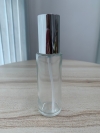 Clear Glass Lotion Pump Bottle with Silver Cap - GLPB013 - 60ml Glass Bottles Bottles