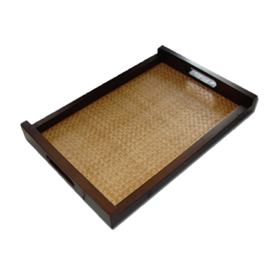 Serving Tray_Tray Rattan Jati Rectangular