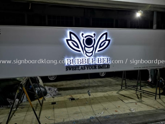 bubble Bee Eg box up 3D LED backlit signage signboard at Batu cave Kuala Lumpur