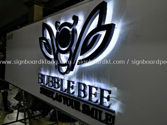 bubble Bee Eg box up 3D LED backlit signage signboard at Batu cave Kuala Lumpur