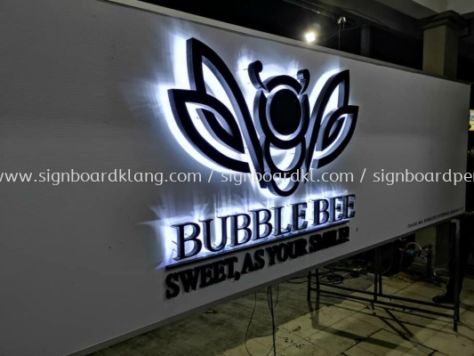 bubble Bee Eg box up 3D LED backlit signage signboard at Batu cave Kuala Lumpur