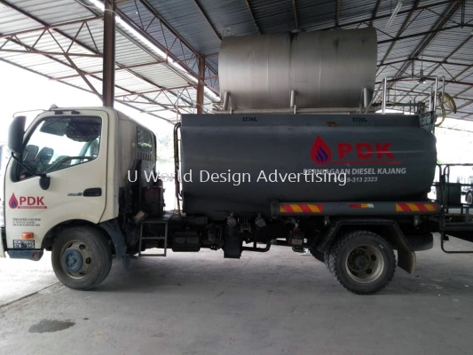 Perniagaan Diesel Kajang Sdn Bhd Truck Tanker Cutting Colour Sticker at Kajang, Selangor