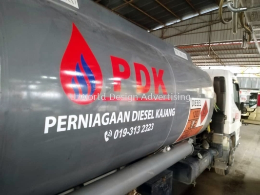 Perniagaan Diesel Kajang Sdn Bhd Truck Tanker Cutting Colour Sticker at Kajang, Selangor