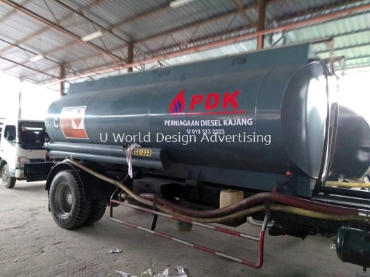 Perniagaan Diesel Kajang Sdn Bhd Truck Tanker Cutting Colour Sticker at Kajang, Selangor