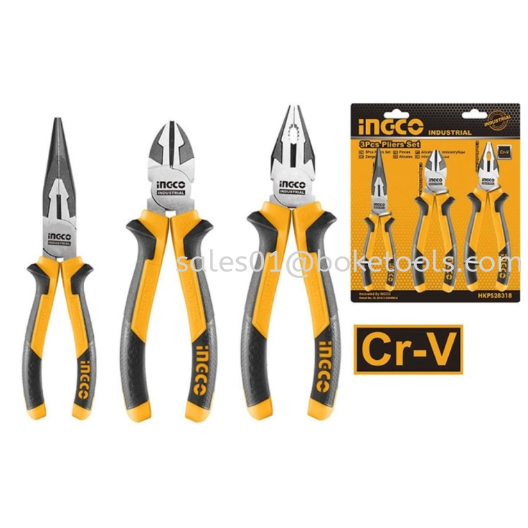  INGCO HKPS08318 3Pcs Plies Set PLIERS SET HAND TOOLS POWER TOOLS - INGCO