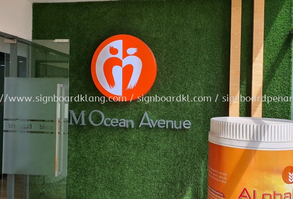 Jm Ocen Avenue Eg Box up 3D lettering LED backlit signage at sri petaling Kuala Lumpur