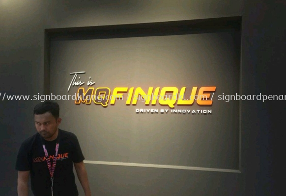 Mq Finuque Acrylic box up lettering signage at sepang Kuala Lumpur