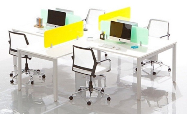 4 pax U leg workstation 