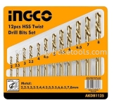 (AVAILABLE IN PIONEER BRANCH) INGCO AKDB1125 1Pcs HSS Twist Drill Bits Set