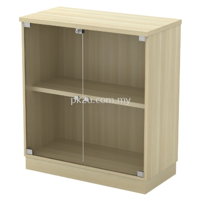 V1-SC-YG-9 - Glass Swinging Door Low Cabinet (910mm Height)