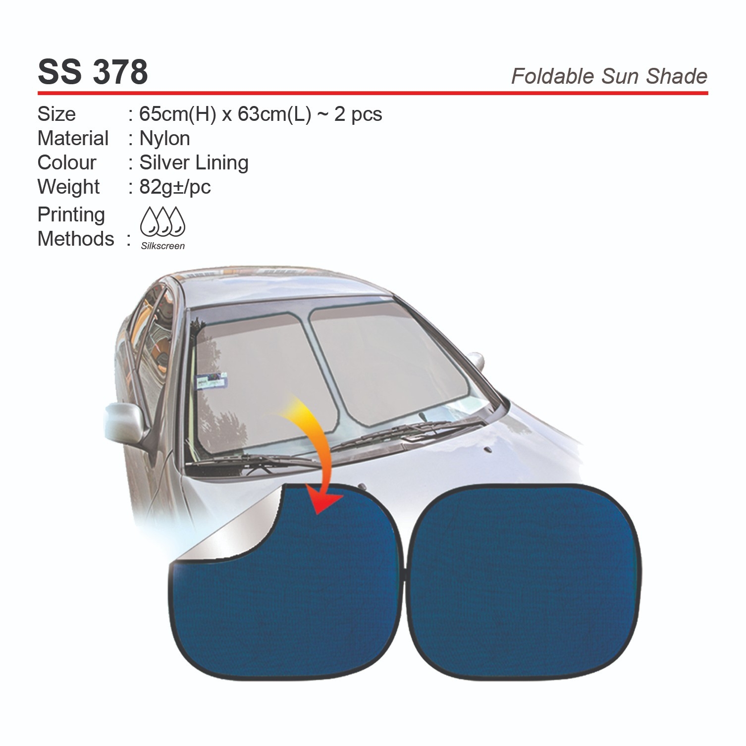 SS378  Foldable Sun Shade (A)