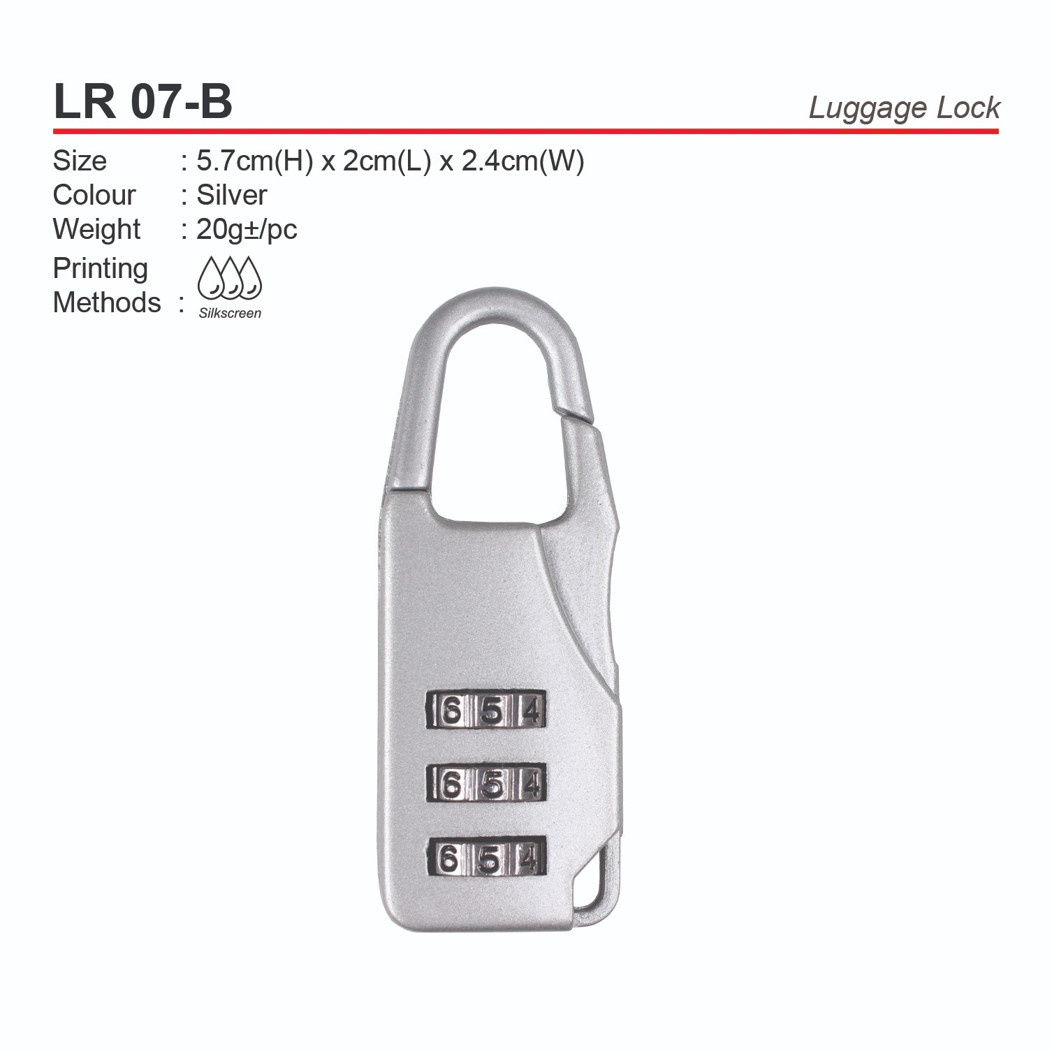 LR07-B  Luggage Lock (A)