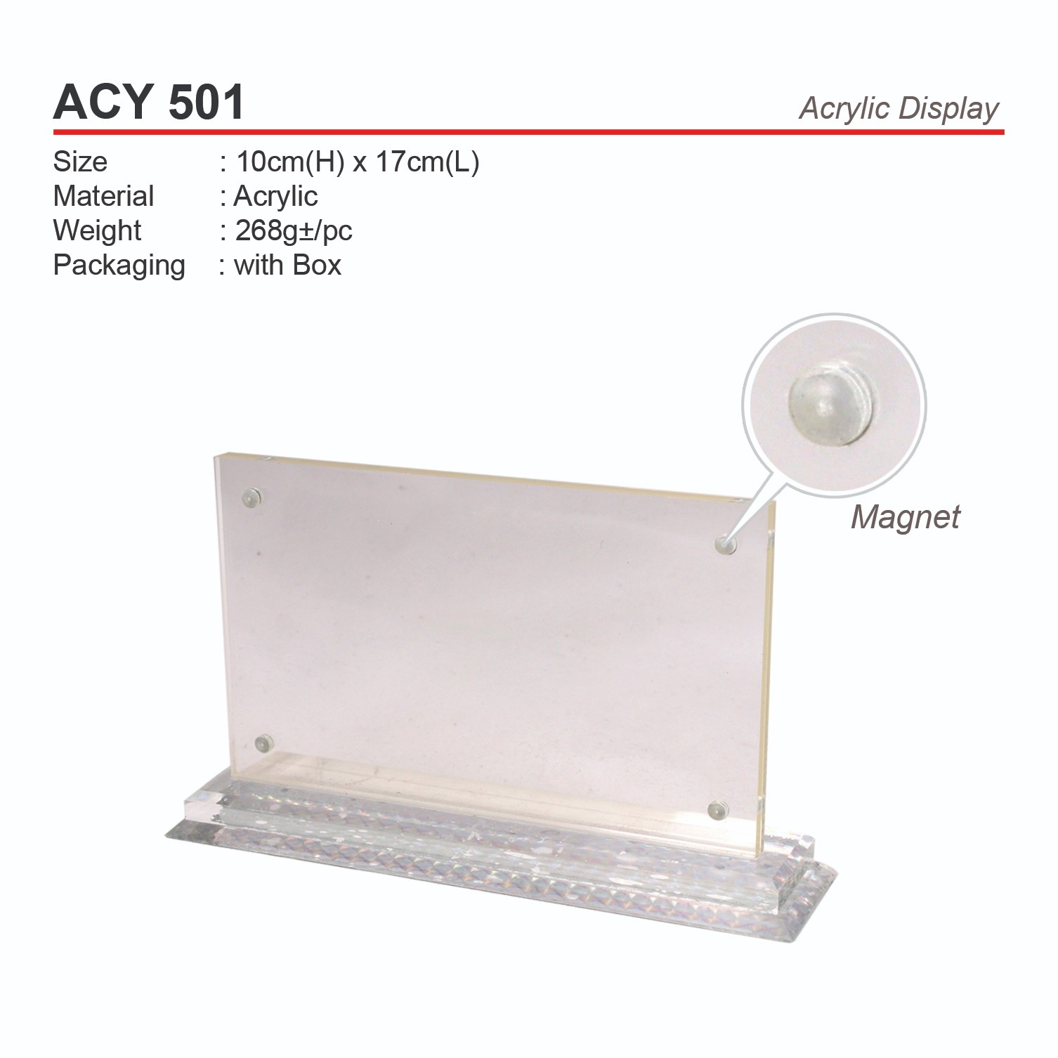 ACY501  Arcylic Display