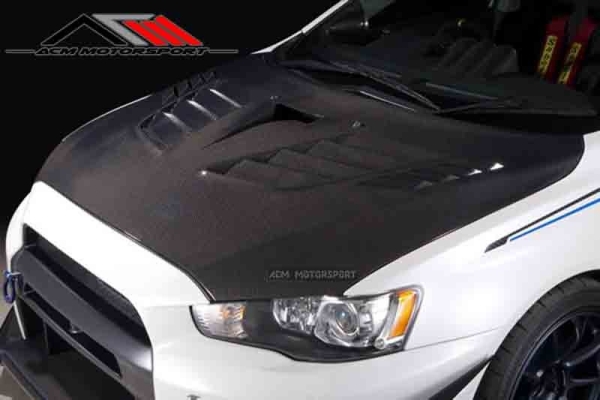 Mitsubishi Lancer / EVO X Varis V2 Carbon Fiber Hood