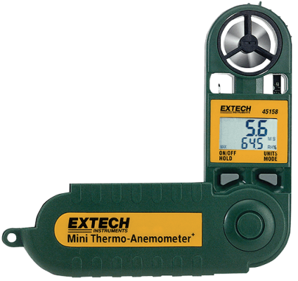 Extech 45158 Mini Thermo-Anemometer with Humidity