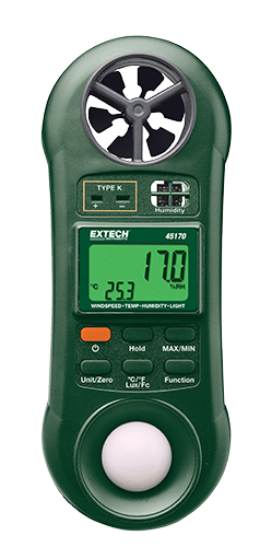 Extech 407123 Thermo-Anemometer with 3-ft probe