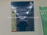 Acryic Directional Sign