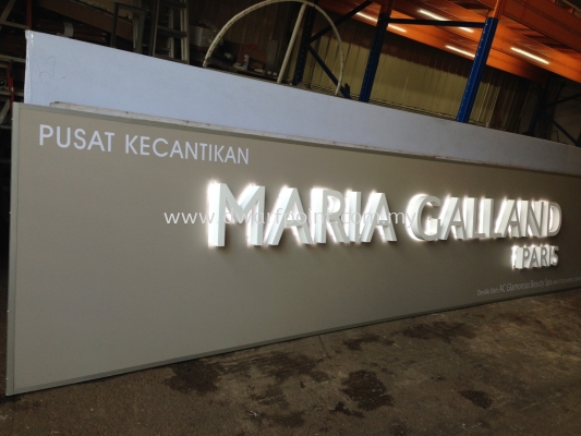 Acrylic Box Up with Backlit and Colorbond Surface