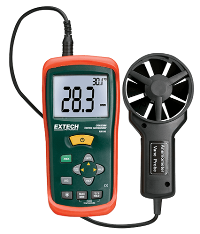 Extech AN100 CFM/CMM Mini Thermo-Anemometer