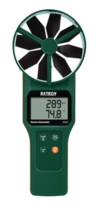 Extech AN300 Large Vane CFM/CMM Thermo-Anemometer