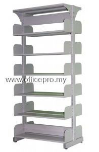 IPS-608-LIBRARY DOUBLE SIDED RACK WITHOUT STEEL SIDE PANEL (OPEN)
