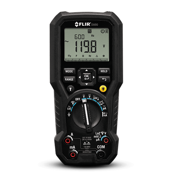 FLIR DM90 TRMS MULTIMETER WITH TYPE K TEMP