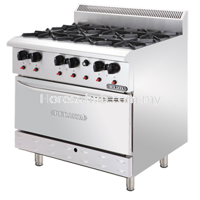 Stainless Steel Deluxe Range With Open Burner (DRO6-17)