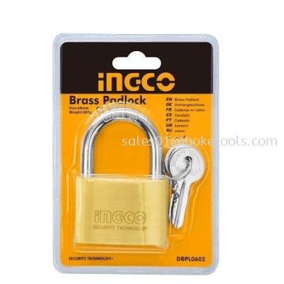 (AVAILABLE IN PIONEER BRANCH) INGCO DBPL0702 Heavy Duty Brass Padlock