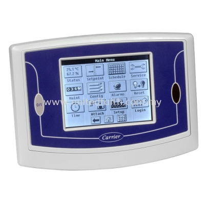 Touch Pilot™ 33CNTPILOT-01-R Operator Interface Touchscreen panel-mounted user interface and configuration tool for all Carrier Comfort Network® (CCN) communicating devices.