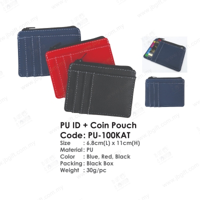 PU ID + Coin Pouch PU-100KAT