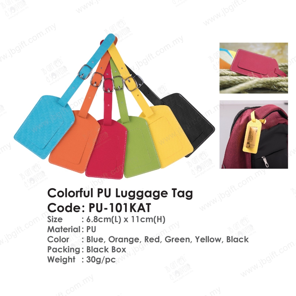 Colorful PU Luggage Tag PU-101KAT PU Series