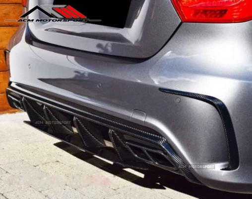 W176 Facelift Rear Diffuser Carbon