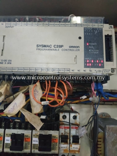 omron sysmac c23p plc repair, trouble shooting and program