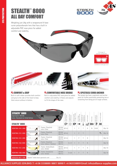 JSP Stealth 8000 Safety Spectacle