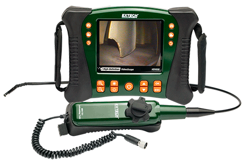 Extech HDV640 HD VideoScope Kit with HDV600 Monitor and Handset/Articulating Probe