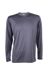 QDL-5424-Knight-Grey Outrefit Basic Active Long Sleeve QDL 54 Dry Fit Round Neck Tee