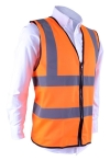 SV-02-Safety-Orange Unisex Contractor Safety Vest Vest