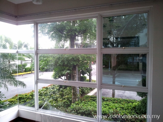 Reflective Window Film : Green / Silver